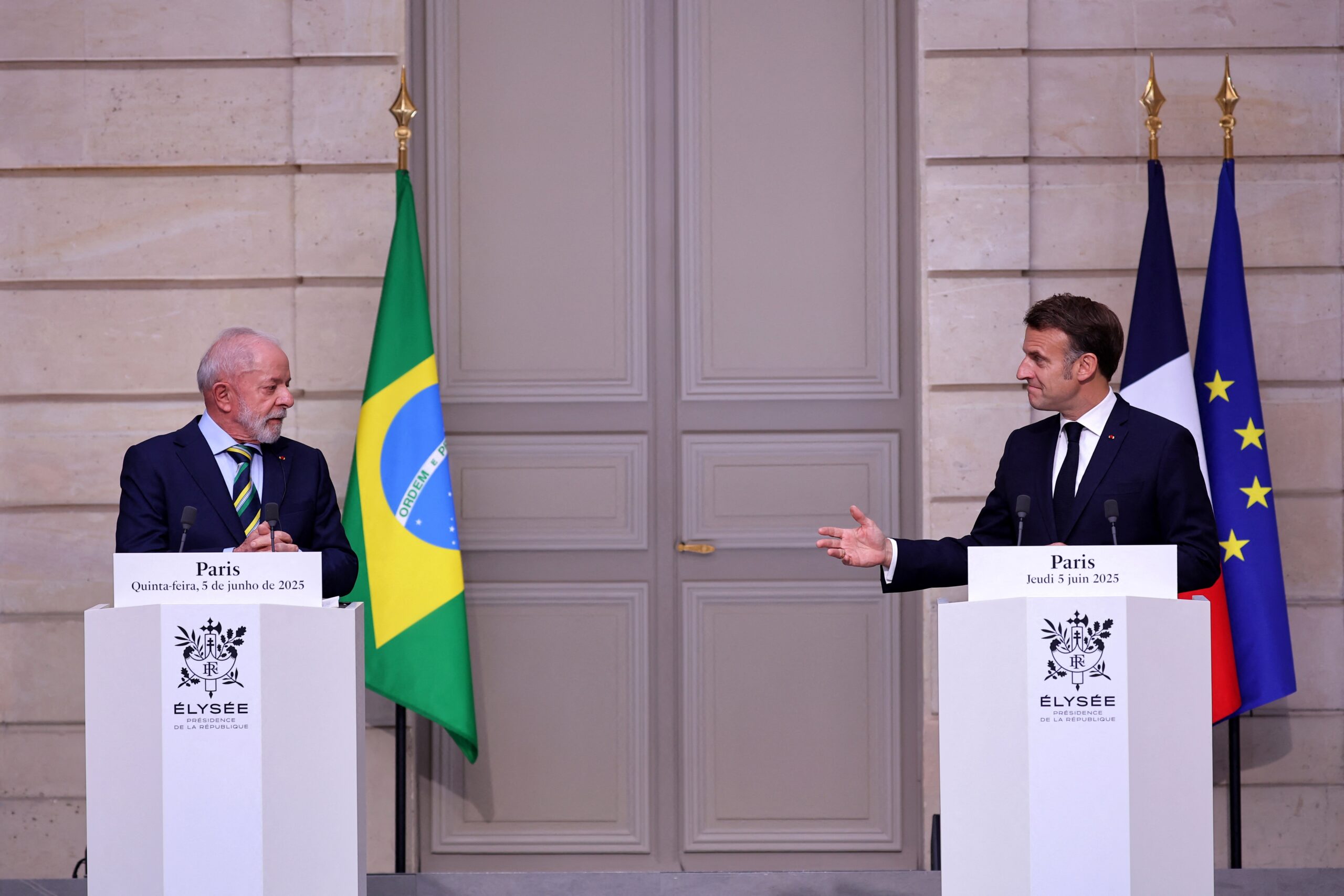 Lula critica guerra na Ucrânia e vê ONU enfraquecida; Macron reforça que Rússia é a agressora