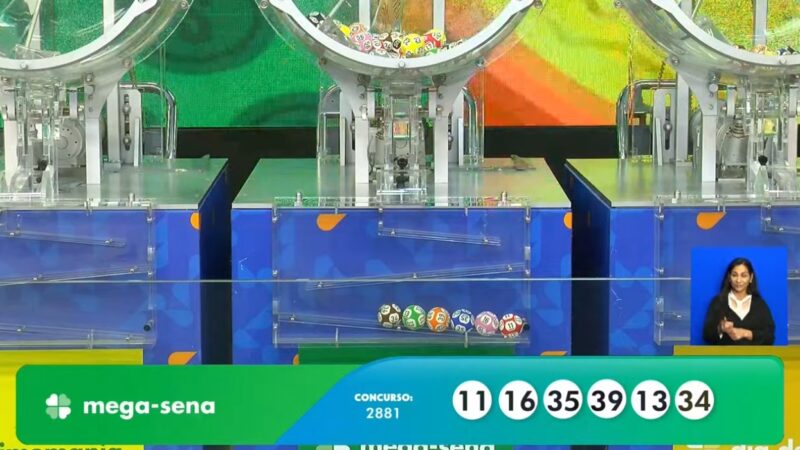 Mega-Sena: resultado do concurso 2881 e números sorteados