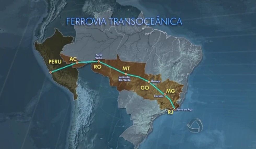 Brasil e China firmam parceria que prevê ferrovia ligando Atlântico e Pacífico