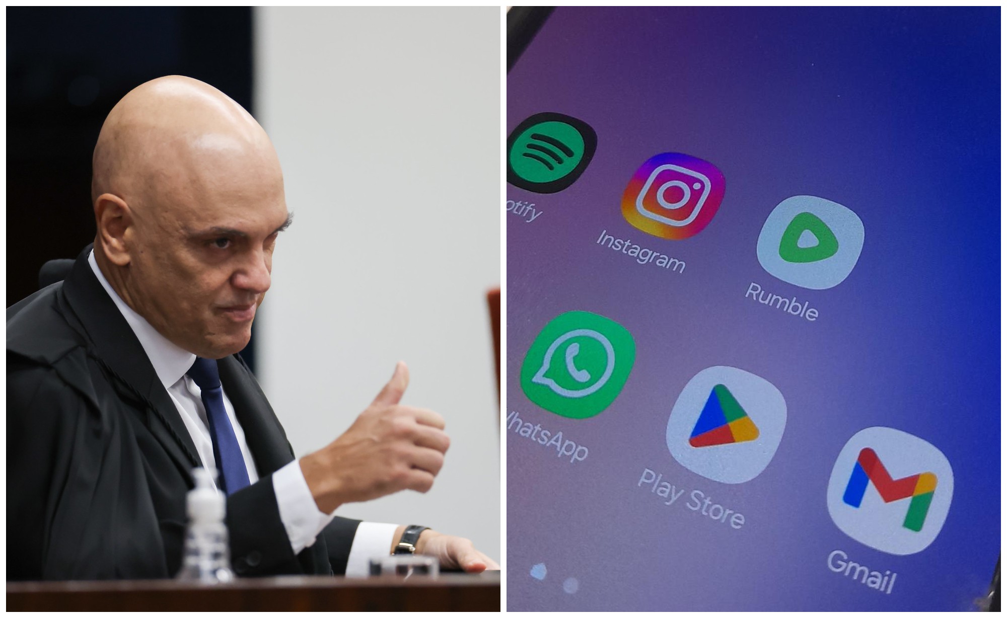 Rumble e empresa de Trump acionam Justiça dos EUA contra decisão de Moraes