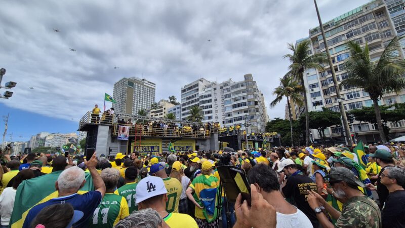 PM do Rio estimou público de ato de Bolsonaro no “olhômetro”; SP não informou números