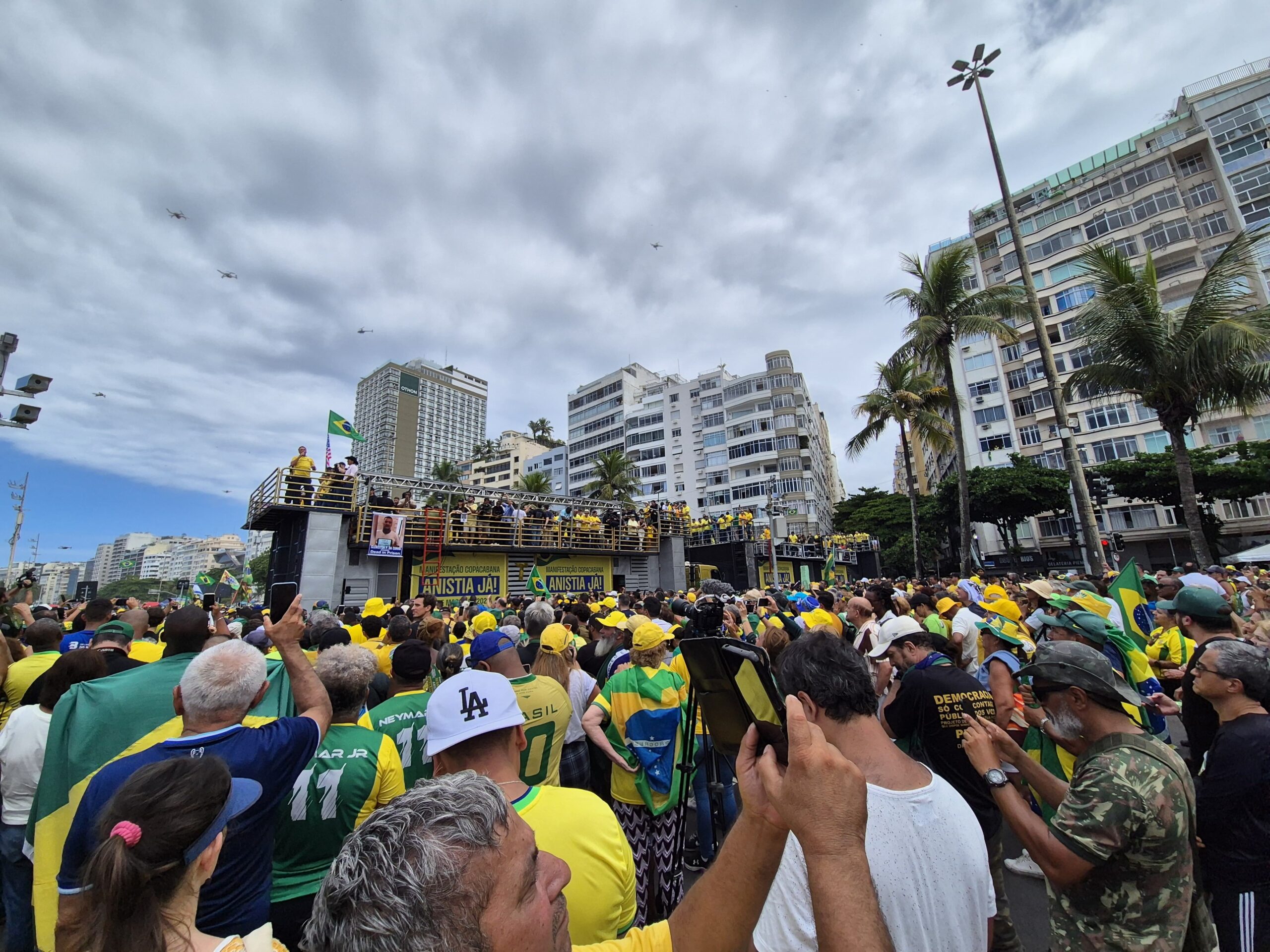 PM do Rio estimou público de ato de Bolsonaro no “olhômetro”; SP não informou números
