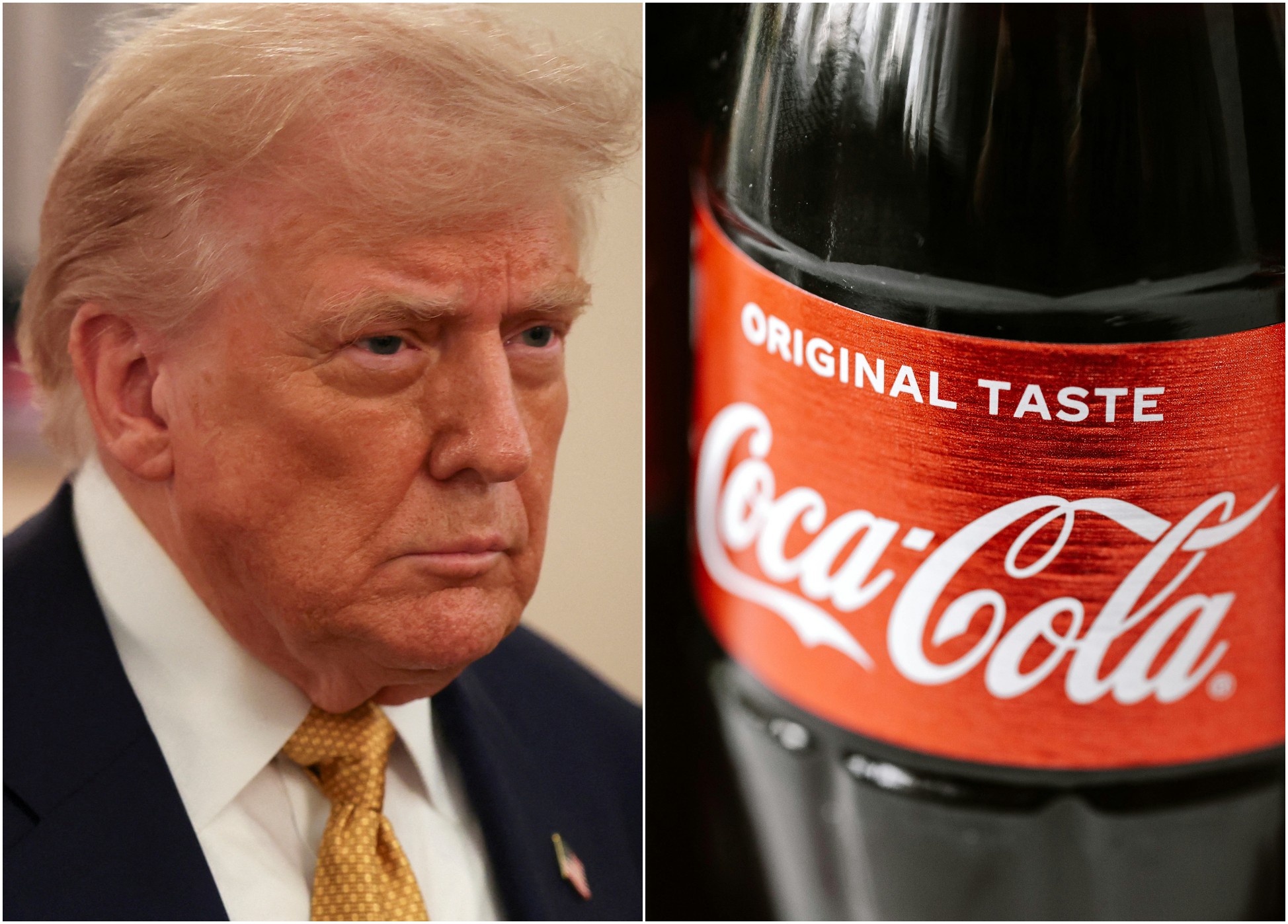 Coca-Cola anuncia que vai criar versão da bebida adoçada com açúcar após pressão de Trump