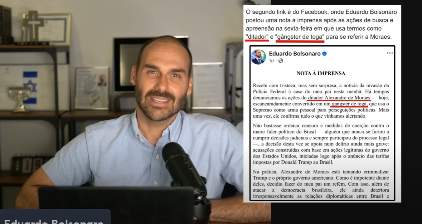 Diretor da Polícia Federal vê tentativa de intimidação em live de Eduardo Bolsonaro: “Nenhum investigado intimidará a PF”