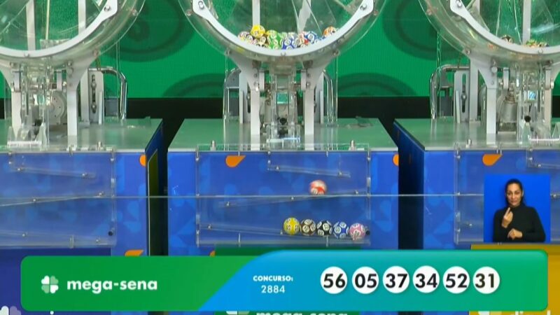 Mega-Sena, concurso 2.884: resultado