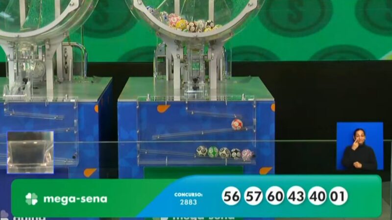 Mega-Sena, concurso 2.883: resultado