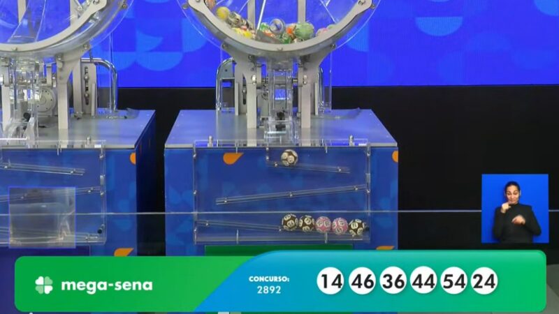 Mega-Sena, concurso 2.892: resultado