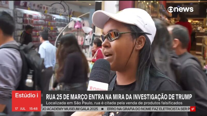 ‘Não tem que palpitar’, ‘não representa o Brasil’, ‘China assusta EUA’: lojistas e clientes da 25 de março reagem sobre investigação de Trump