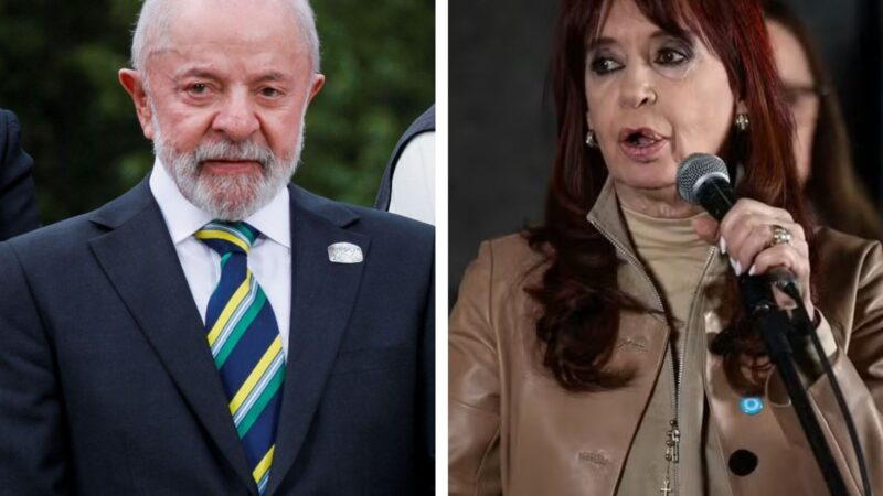 Lula manifesta a aliados desejo de visitar Cristina Kirchner, que está em prisão domiciliar