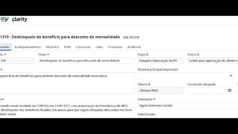 INSS retira do ar relatório que demonstra como o governo Bolsonaro beneficiou a Contag com 30 mil de descontos irregulares