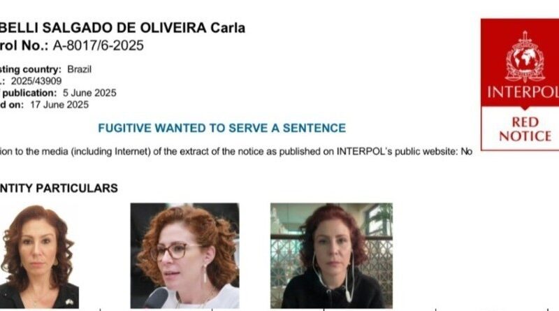 Zambelli segue presa na Itália; veja ficha no alerta vermelho da Interpol