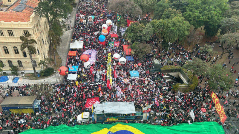 Movimentos e partidos de esquerda realizam atos contra a anistia a golpistas e em defesa da soberania