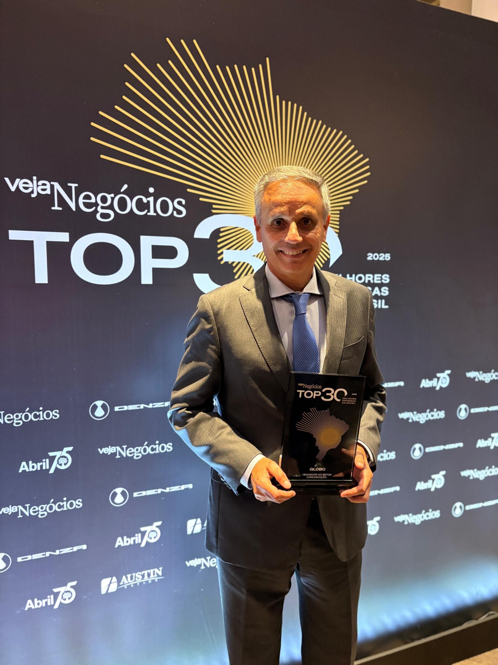 Globo é eleita a melhor empresa de Comunicação do país no prêmio TOP30, da Veja Negócios