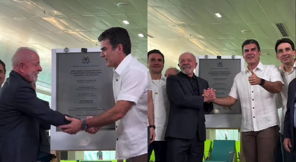 Lula chega a Belém e inaugura obras de melhorias em aeroporto para a COP 30